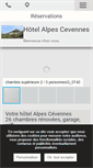 Mobile Screenshot of hotelalpescevennes.com